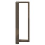 Casa si Gradina - Mobilier - Feronerie si accesorii mobila - Picioare pentru masa consola in forma T, 2 buc Otel natural Otel, mărime 38x25x(72-73) cm - Infinity.ro
