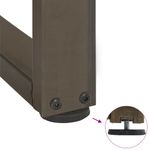 Casa si Gradina - Mobilier - Feronerie si accesorii mobila - Picioare pentru masa consola in forma T, 2 buc Otel natural Otel, mărime 38x25x(72-73) cm - Infinity.ro