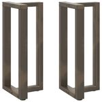 Casa si Gradina - Mobilier - Feronerie si accesorii mobila - Picioare pentru masa de bar in forma de T, 2 buc natural otel, mărime 50x35x(90-91) cm - Infinity.ro