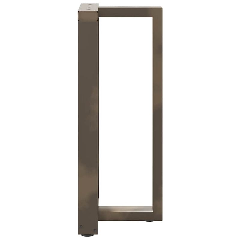 Casa si Gradina - Mobilier - Feronerie si accesorii mobila - Picioare pentru masa de bar in forma de T, 2 buc natural otel, mărime 50x35x(90-91) cm - Infinity.ro