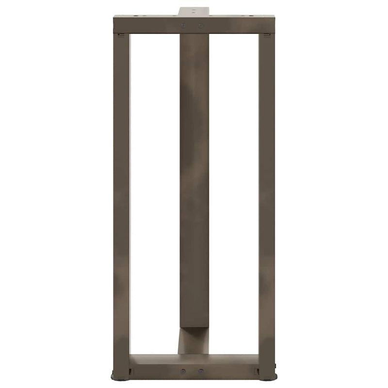 Casa si Gradina - Mobilier - Feronerie si accesorii mobila - Picioare pentru masa de bar in forma de T, 2 buc natural otel, mărime 50x35x(90-91) cm - Infinity.ro