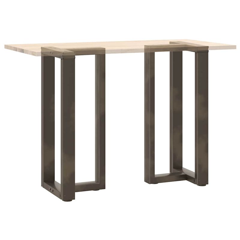 Casa si Gradina - Mobilier - Feronerie si accesorii mobila - Picioare pentru masa de bar in forma de T, 2 buc natural otel, mărime 50x35x(90-91) cm - Infinity.ro