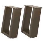 Casa si Gradina - Mobilier - Feronerie si accesorii mobila - Picioare pentru masuta cafea in forma U 2 buc Otel natural Otel - Infinity.ro