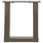 Casa si Gradina - Mobilier - Feronerie si accesorii mobila - Picioare pentru masuta cafea in forma U 2 buc Otel natural Otel - Infinity.ro