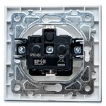 Casa si Gradina - Electrice - Prize - Priza Simpla Alb cu Rama din Sticla - Infinity.ro