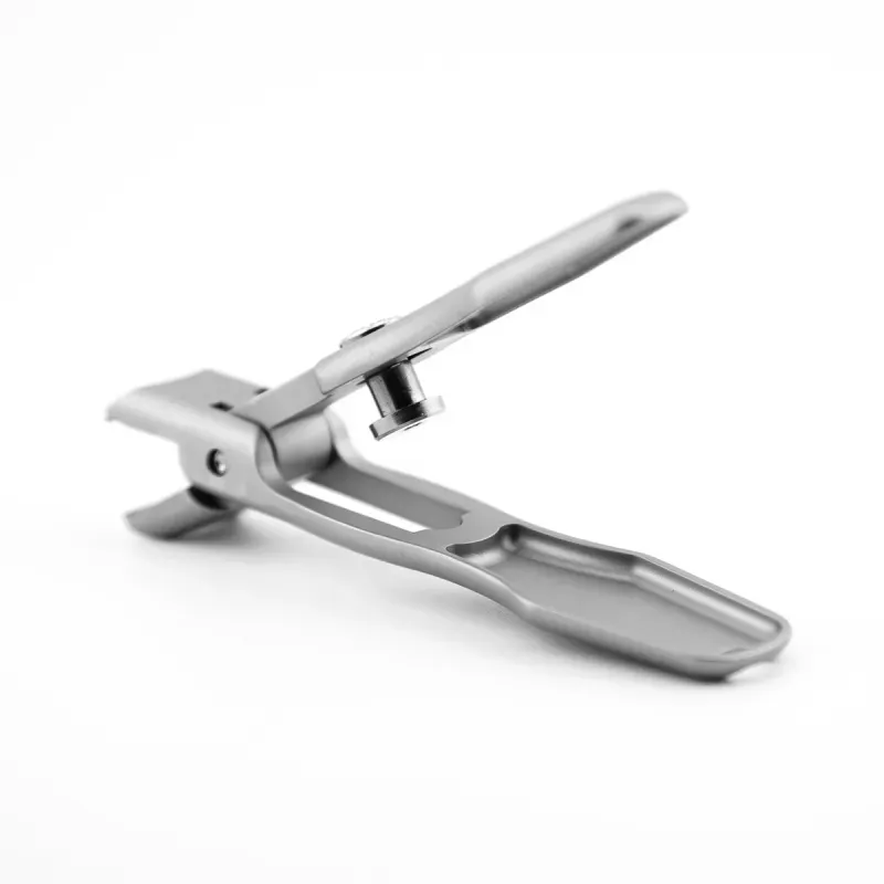 Ingrijire personala si Cosmetice - Manichiura si pedichiura - Unghiere si clesti manichiura & pedichiura - Set Profesional ingrijire unghii, EMESZON® U1, Unghiera din otel dur sablat, Pila transparenta, pentru unghii dure, gri - Infinity.ro