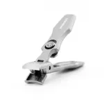 Ingrijire personala si Cosmetice - Manichiura si pedichiura - Unghiere si clesti manichiura & pedichiura - Set Profesional ingrijire unghii, EMESZON® U1, Unghiera din otel dur sablat, Pila transparenta, pentru unghii dure, gri - Infinity.ro