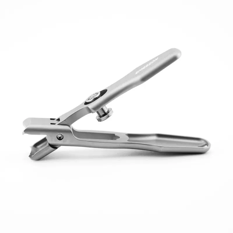 Ingrijire personala si Cosmetice - Manichiura si pedichiura - Unghiere si clesti manichiura & pedichiura - Set Profesional ingrijire unghii, EMESZON® U1, Unghiera din otel dur sablat, Pila transparenta, pentru unghii dure, gri - Infinity.ro