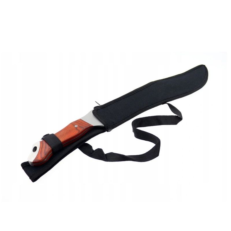 Sport si Outdoor - Camping - Cutite, bricege si accesorii - Cutite si bricege - Cutit tip maceta de gradinarit Foxter Crocodile, 47 cm, lama ferastrau, husa lama - Infinity.ro