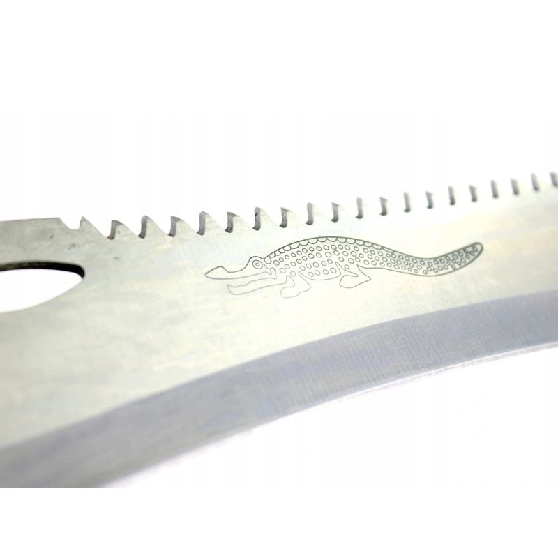 Sport si Outdoor - Camping - Cutite, bricege si accesorii - Cutite si bricege - Cutit tip maceta de gradinarit Foxter Crocodile, 47 cm, lama ferastrau, husa lama - Infinity.ro