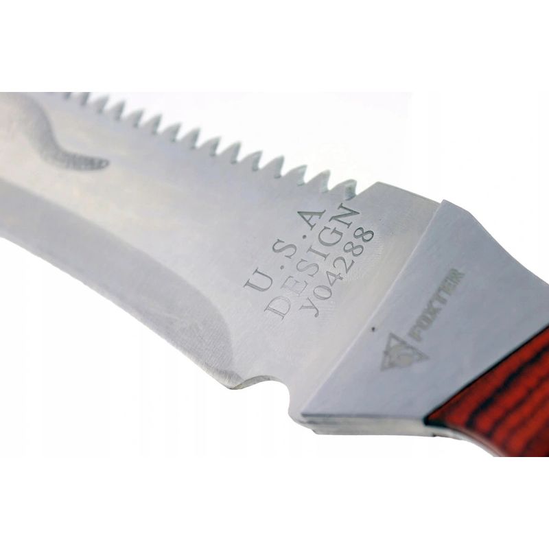 Sport si Outdoor - Camping - Cutite, bricege si accesorii - Cutite si bricege - Cutit tip maceta de gradinarit Foxter Crocodile, 47 cm, lama ferastrau, husa lama - Infinity.ro