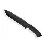 Sport si Outdoor - Camping - Cutite, bricege si accesorii - Cutite si bricege - Cutit tactic militar si de vanatoare Foxter, 33 cm, maner ergonomic, husa lama, negru - Infinity.ro