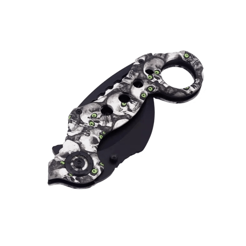 Sport si Outdoor - Camping - Cutite, bricege si accesorii - Cutite si bricege - Cutit Karambit pliabil Foxter CS:GO Claw, 18 cm, otel inoxidabil, clema agatare - Infinity.ro