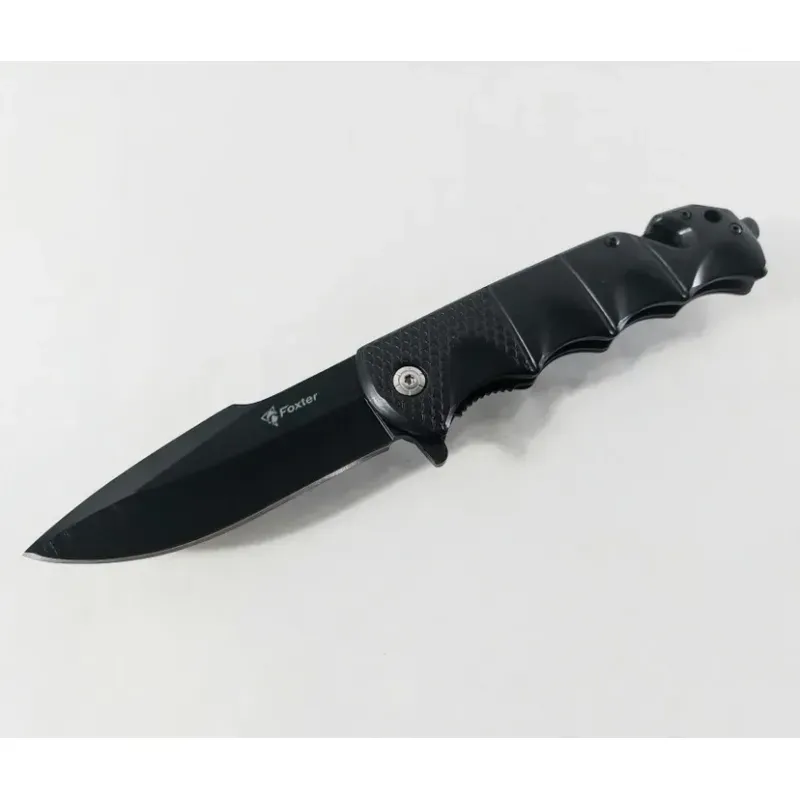 Sport si Outdoor - Camping - Cutite, bricege si accesorii - Cutite si bricege - Cutit pliabil Foxter, tip briceag, ideal pentru vanatoare si camping, 23 cm, clema agatare - Infinity.ro