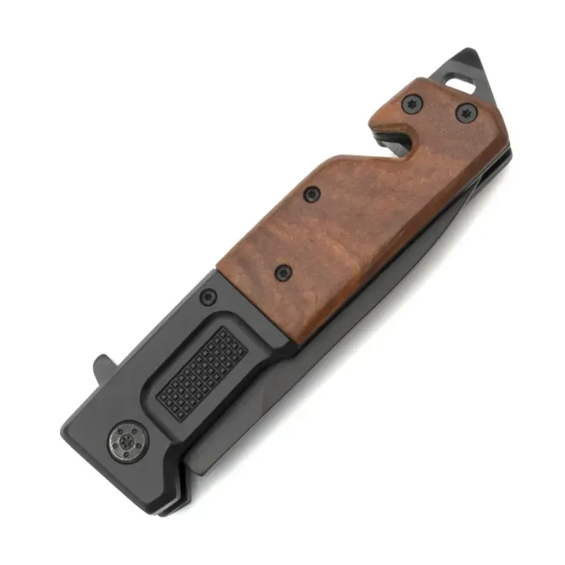 Sport si Outdoor - Camping - Cutite, bricege si accesorii - Cutite si bricege - Cutit pliabil de vanatoare Foxter, 23 cm, clema agatat, maner ergonomic - Infinity.ro