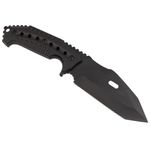 Sport si Outdoor - Camping - Cutite, bricege si accesorii - Cutite si bricege - Cutit militar tactic de vanatoare Foxter, lama fixa, 23 cm, teaca inclusa, negru - Infinity.ro