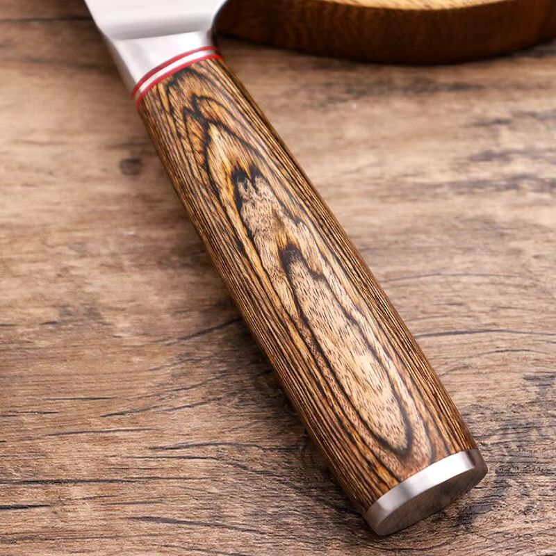 Sport si Outdoor - Camping - Cutite, bricege si accesorii - Cutite si bricege - Cutit bucatar Finka Foxter, ascutit, 24 cm, otel si lemn, maner ergonomic, teaca - Infinity.ro