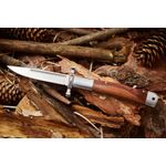 Sport si Outdoor - Camping - Cutite, bricege si accesorii - Cutite si bricege - Cutit pliabil de buzunar tactic si militar Foxter, 23 cm, otel si lemn, sistem eficient Back Lock - Infinity.ro