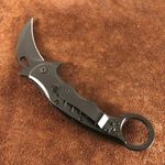 Sport si Outdoor - Camping - Cutite, bricege si accesorii - Cutite si bricege - Cutit pliabil Karambit Foxter CS:GO Claw, 20 cm, otel inoxidabil, clema agatare, negru - Infinity.ro