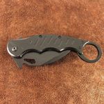 Sport si Outdoor - Camping - Cutite, bricege si accesorii - Cutite si bricege - Cutit pliabil Karambit Foxter CS:GO Claw, 20 cm, otel inoxidabil, clema agatare, negru - Infinity.ro