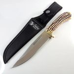 Sport si Outdoor - Camping - Cutite, bricege si accesorii - Cutite si bricege - Cutit militar de vanatoare Finka Foxter, 30 cm, otel, si lemn, husa lama - Infinity.ro
