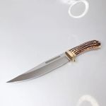 Sport si Outdoor - Camping - Cutite, bricege si accesorii - Cutite si bricege - Cutit militar de vanatoare Finka Foxter, 30 cm, otel, si lemn, husa lama - Infinity.ro