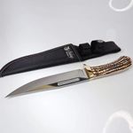 Sport si Outdoor - Camping - Cutite, bricege si accesorii - Cutite si bricege - Cutit militar de vanatoare Finka Foxter, 30 cm, otel, si lemn, husa lama - Infinity.ro