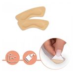 Fashion, accesorii si bijuterii - Femei - Incaltaminte femei - Accesorii incaltaminte - Set 2 branturi adezive pentru calcaie, spuma si poliester, 8.5 x 3.5 cm, grosime 3 mm, crem - Infinity.ro