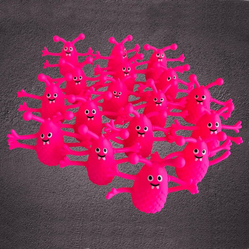 Jucarii, Copii si Bebe - Jucarii si jocuri - Jucarii & jocuri educative - Jucarii interactive - Set 2 marionete degete Monster, roz, 5 cm, Vivo MONSTER-PINK1 - Infinity.ro