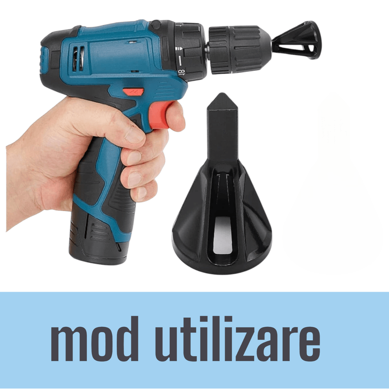 Casa si Gradina/Constructii/Scule electrice si accesorii/Seturi si accesorii pentru gaurit si insurubat - Set 2 instrumente debavurare exterioara, cu prindere hexagonala si triunghiulara, otel, pentru repararea suruburilor deteriorate - Infinity.ro