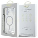 Laptop, Telefoane si Tablete - Telefoane mobile si accesorii - Accesorii Telefoane - Huse telefoane - Husa pentru iPhone 16 - Guess Hardcase Resin Gradient Glitter MagSafe (GUHMP16SRGRGES) - Argintiu - Infinity.ro