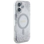 Laptop, Telefoane si Tablete - Telefoane mobile si accesorii - Accesorii Telefoane - Huse telefoane - Husa pentru iPhone 16 - Guess Hardcase Resin Gradient Glitter MagSafe (GUHMP16SRGRGES) - Argintiu - Infinity.ro