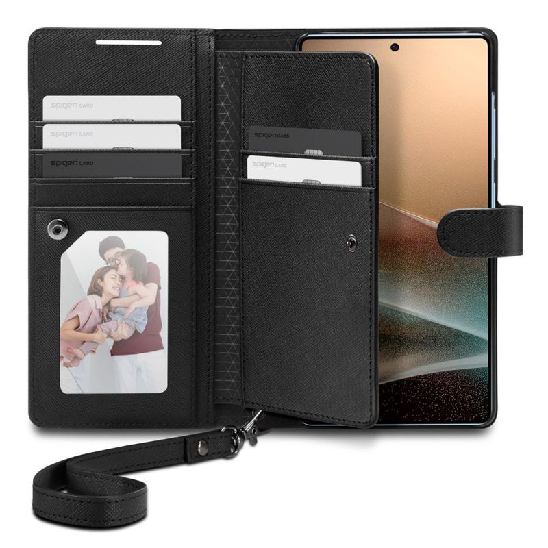 Laptop, Telefoane si Tablete - Telefoane mobile si accesorii - Accesorii Telefoane - Huse telefoane - Husa pentru Samsung Galaxy S25 Ultra - Spigen Wallet S - Negru - Infinity.ro