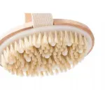 Ingrijire personala si Cosmetice - Sanatate si wellness - Articole wellness - Aparate si dispozitive de masaj - Perie pentru masaj corporal cu maner detasabil, lemn, 45x6.5 cm, Gonga® Maro - Infinity.ro