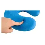 Sport si Outdoor - Articole de voiaj - Accesorii articole de voiaj - Perna pentru gat din spuma cu memorie, Gonga® Albastru - Infinity.ro