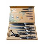 Casa si Gradina - Bucatarie si vesela - Vesela si tacamuri - Cutite si seturi de cutite - Set cutite din otel inoxidabil, 6 piese negru - Infinity.ro