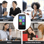 Laptop, Telefoane si Tablete - Wearables si gadgeturi - Gadgeturi - Accesorii SMART - Translator intelligent MaGeCa T7, 4G, WIFI, Bluetooth, HotSpot, Inteligenta artificiala AI ChatGPT, Ecran IPS 4 inch - Infinity.ro