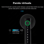 Casa si Gradina - Constructii - Feronerie si accesorii - Broaste si yale - Incuietoare inteligenta MaGeCa, 4 moduri de acces, Aplicatia Tuya, Deblocare Amprenta, Cod PIN, Cheie, Broasca, Neagra - Infinity.ro