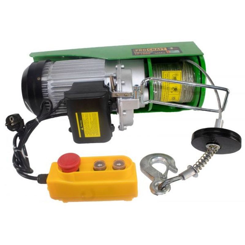Casa si Gradina - Constructii - Depozitare, transport si protectie - Echipamente pentru transport si ridicat - Troliu electric palan procraft tp1000, 1600w, cu kit montare greutate 1000kg - Infinity.ro