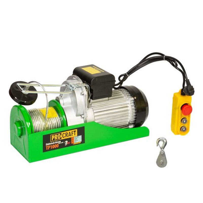 Casa si Gradina - Constructii - Depozitare, transport si protectie - Echipamente pentru transport si ridicat - Troliu electric palan procraft tp1000, 1600w, cu kit montare greutate 1000kg - Infinity.ro