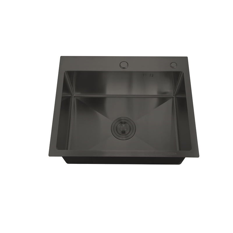Casa si Gradina - Sanitare - Chiuveta bucatarie si accesorii - Chiuvete bucatarie - Chiuveta de bucatarie din inox mixxus hm5050-215 nano-black (3.0/0.8) - Infinity.ro