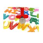 Jucarii, Copii si Bebe - Jucarii si jocuri - Jucarii & jocuri educative - Jocuri si jucarii educative - Set 26 magneti de frigider pentru copii, flippy, model alfabet a-z, figurine amuzante, din lemn, multicolor - Infinity.ro