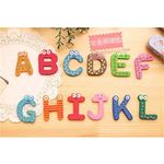 Jucarii, Copii si Bebe - Jucarii si jocuri - Jucarii & jocuri educative - Jocuri si jucarii educative - Set 26 magneti de frigider pentru copii, flippy, model alfabet a-z, figurine amuzante, din lemn, multicolor - Infinity.ro