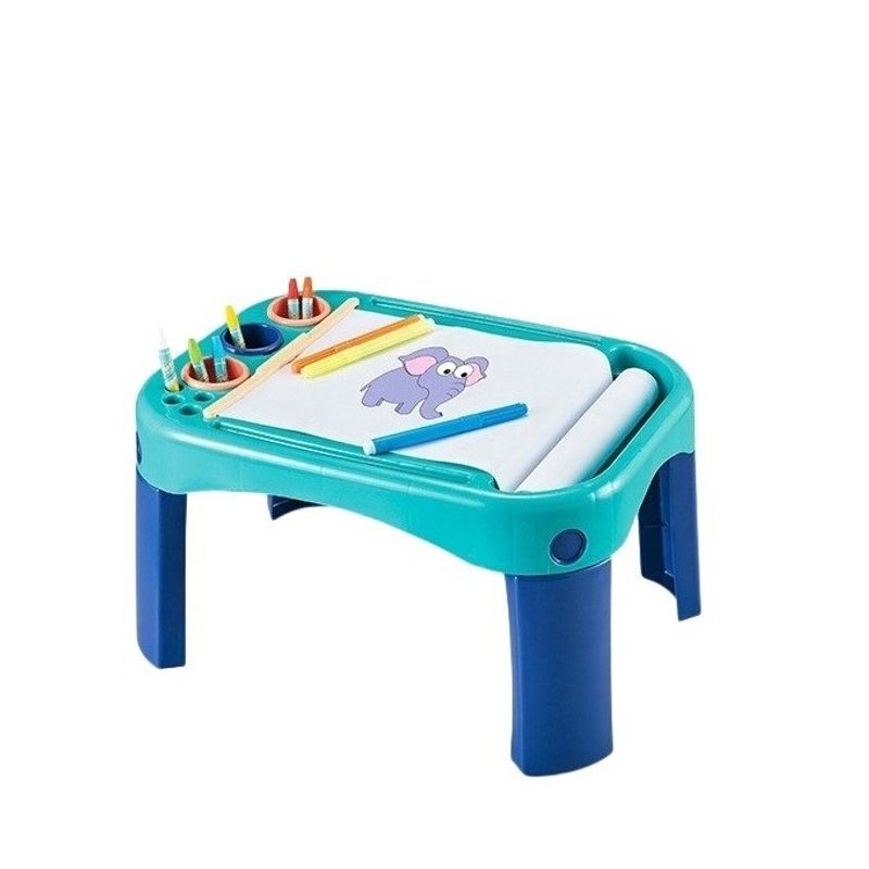 Jucarii, Copii si Bebe - Jucarii si jocuri - Jucarii & jocuri educative - Jocuri si jucarii educative - Masuta pentru copii cu foi si culori pentru desene - Infinity.ro