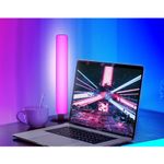 Casa si Gradina - Corpuri si surse de iluminat - Veioze si lampi - Veioze - Lampa de Birou, Flippy, RGB Colorat, 14 LED, Putere 5V, Telecomanda cu 24 de Taste, Cablu USB, Negru, 25.5x4x3.5cm - Infinity.ro