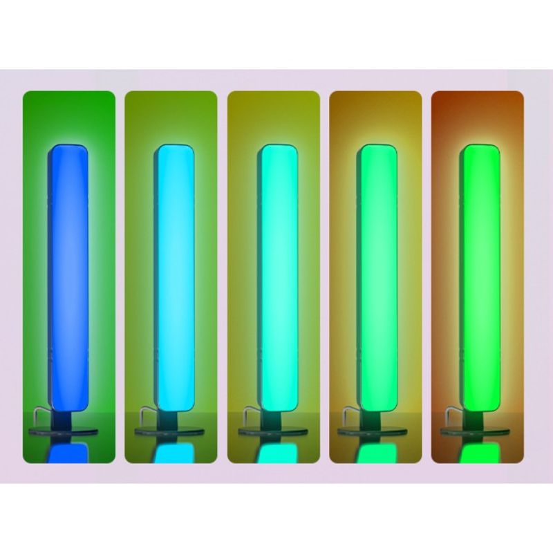 Casa si Gradina - Corpuri si surse de iluminat - Veioze si lampi - Veioze - Lampa de Birou, Flippy, RGB Colorat, 14 LED, Putere 5V, Telecomanda cu 24 de Taste, Cablu USB, Negru, 25.5x4x3.5cm - Infinity.ro