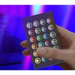 Casa si Gradina - Corpuri si surse de iluminat - Veioze si lampi - Veioze - Lampa de Birou, Flippy, RGB Colorat, 14 LED, Putere 5V, Telecomanda cu 24 de Taste, Cablu USB, Negru, 25.5x4x3.5cm - Infinity.ro