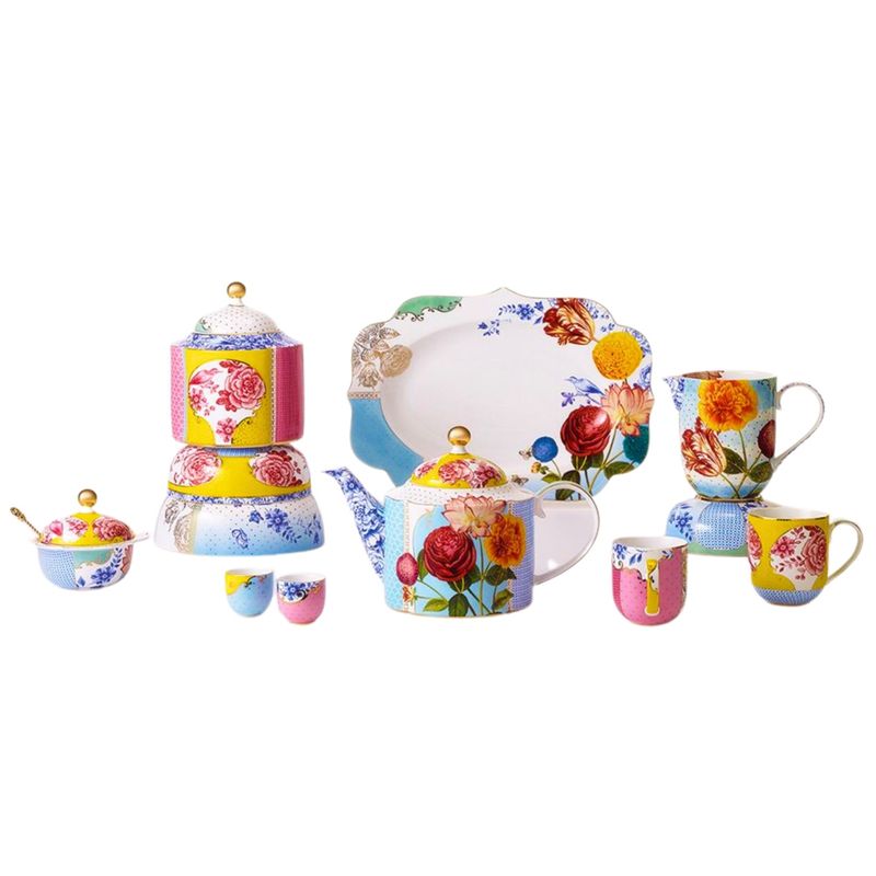 Casa si Gradina - Bucatarie si vesela - Cani si pahare - Cani si cesti - Latiera din portelan, Pip Studio, 260ml, colectia Royal Multi - Infinity.ro