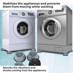 Electronice si Electrocasnice - Masini si uscatoare de rufe - Accesorii masini de spalat si uscatoare - Set 4 piciorus soppy antivibratii, anti-zgomot s antiderapante pentru masna de salat, usator, frigider - Infinity.ro