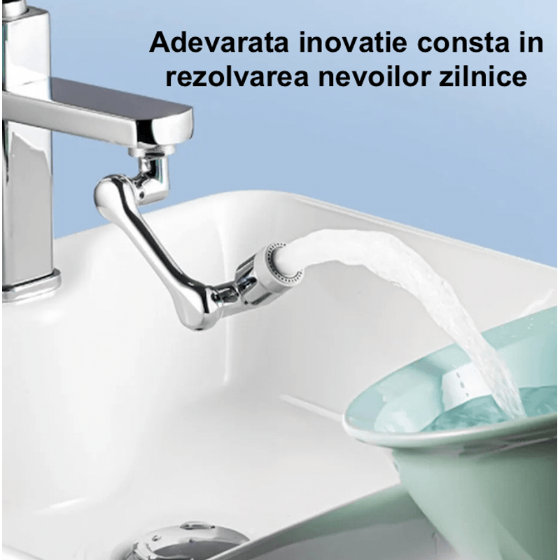 Casa si Gradina - Sanitare - Instalatii hidro - Robineti - Extense Robinet, Adaptor Universl Flexibil, Rotire 1080 Grade - Infinity.ro